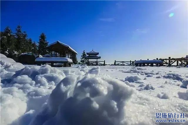 恩施旅行社带你游览恩施大峡谷美丽的冬天
