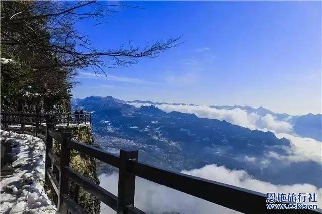 恩施旅行社带你游览恩施大峡谷美丽的冬天